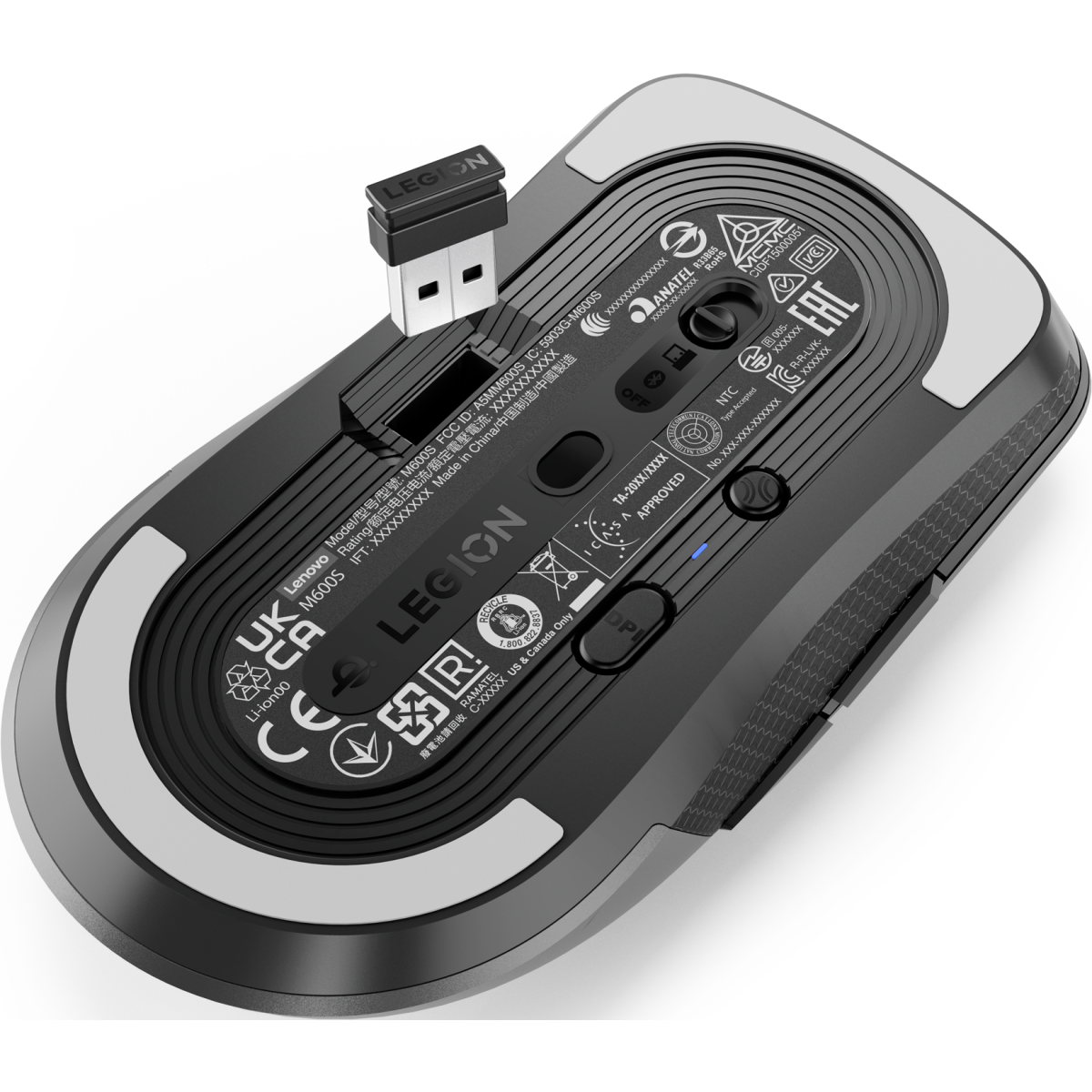 Мышь Lenovo Legion M600s Qi Gaming Dark Grey - GY51H47355 - фото 14