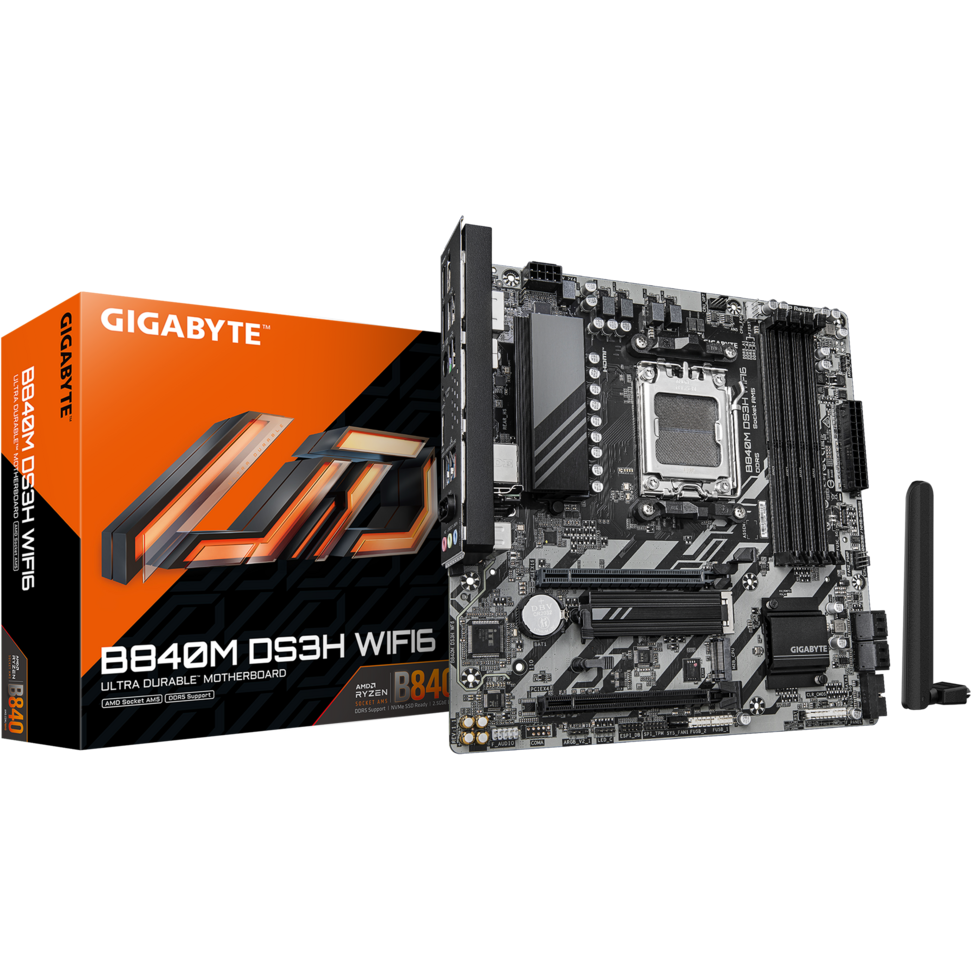Материнская плата Gigabyte B840M DS3H WIFI6 - B840M DS3H WF6 - фото 4