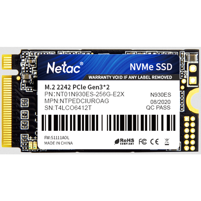 Накопитель SSD 256GB Netac N930ES (NT01N930ES-256G-E2X)