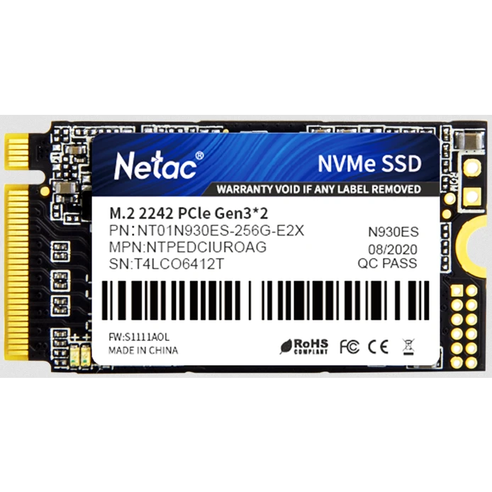 Накопитель SSD 256Gb Netac N930ES (NT01N930ES-256G-E2X)