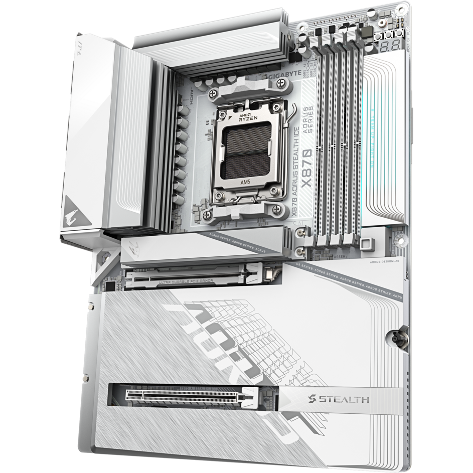 Материнская плата Gigabyte X870 AORUS STEALTH ICE - X870 A STEALTH ICE - фото 4
