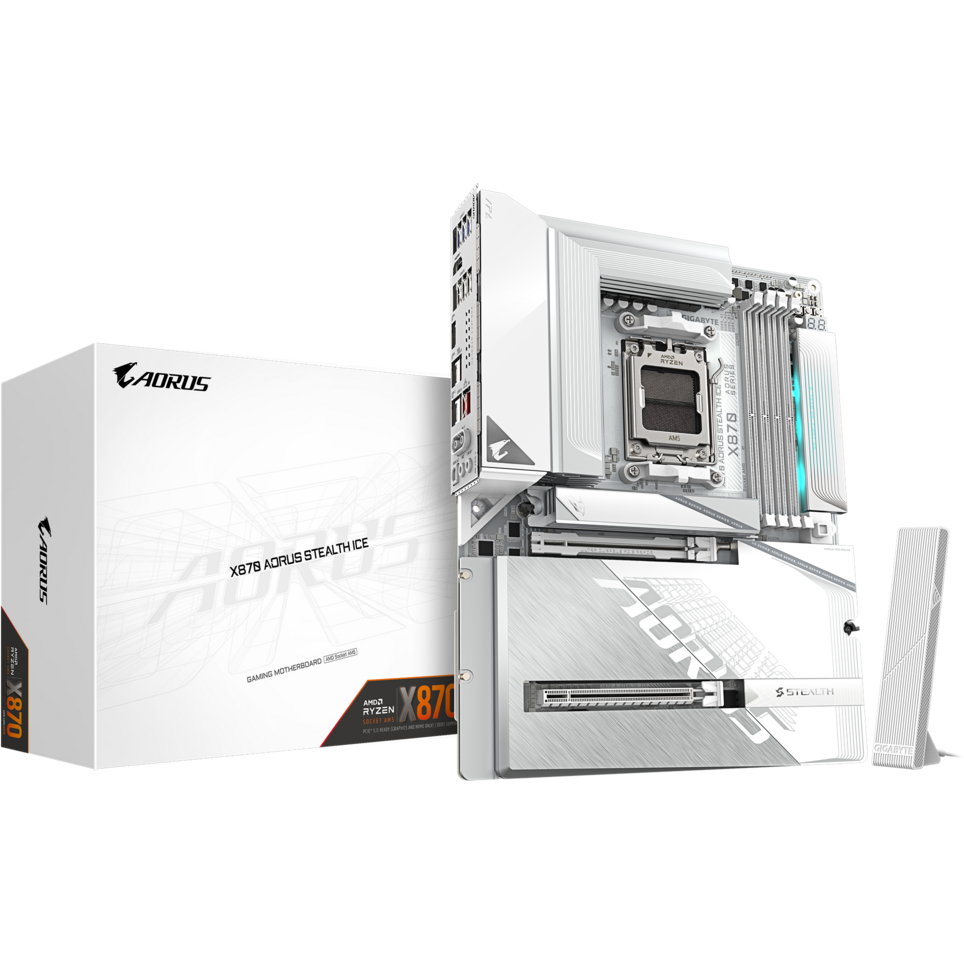 Материнская плата Gigabyte X870 AORUS STEALTH ICE - X870 A STEALTH ICE - фото 7
