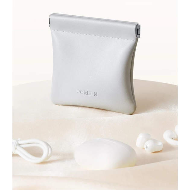 Чехол для наушников UGREEN Magnetic Leather Earbuds Bag (LP918) - 55954 - фото 2