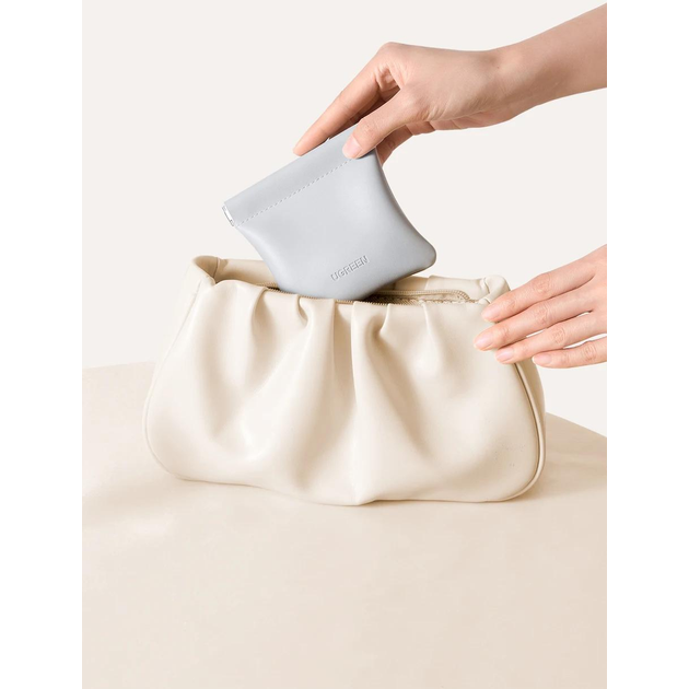 Чехол для наушников UGREEN Magnetic Leather Earbuds Bag (LP918) - 55954 - фото 3