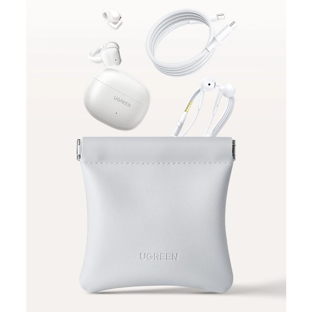 Чехол для наушников UGREEN Magnetic Leather Earbuds Bag (LP918) - 55954 - фото 4