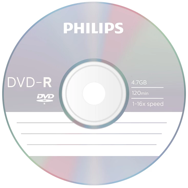 Диск DVD-R Philips 4.7Gb 16x Cake Box (100 шт.) (DM4S6B00F/97)