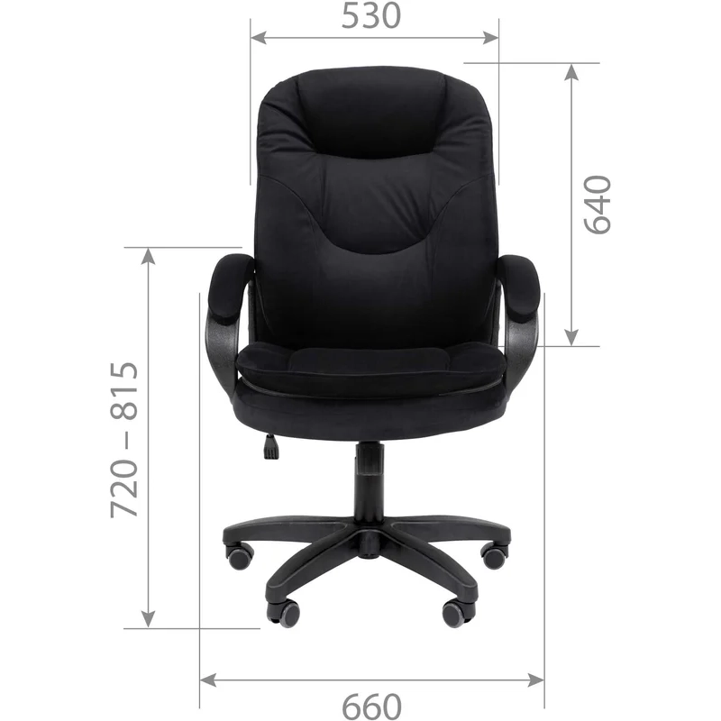 Офисное кресло Chairman 668 LT Black (00-07187744) - фото 11