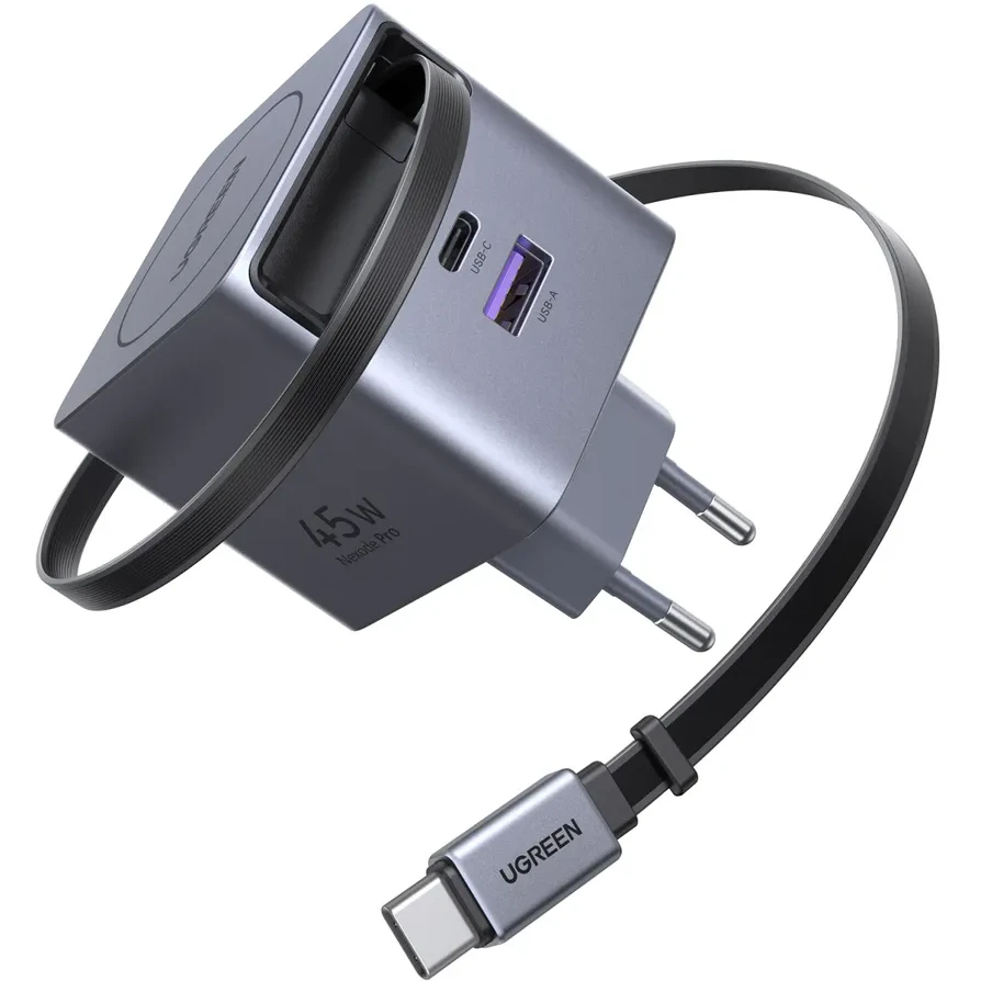 Сетевое зарядное устройство UGREEN X614 Space Grey - 65822