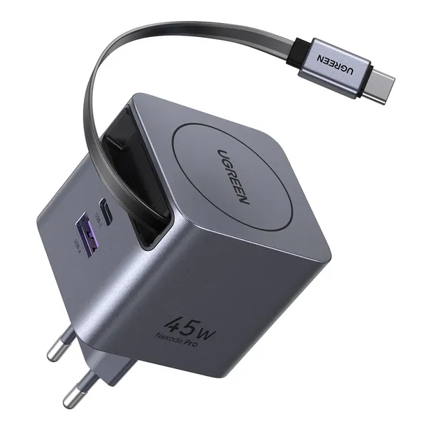Сетевое зарядное устройство UGREEN X614 Space Grey - 65822 - фото 2