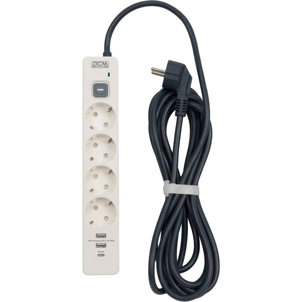 Сетевой фильтр Powercom SP-01 3 м - USB2A1CW
