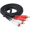 Кабель 2x RCA (M) - 2x RCA (M), 3м, Bion BXP-CCA-2R2R-030M
