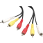 Кабель 3x RCA (M) - 3x RCA (M), 1.8м, Bion BXP-CCV-539-018M