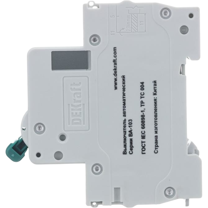 Автоматический выключатель DEKraft 12289DEK - фото 3