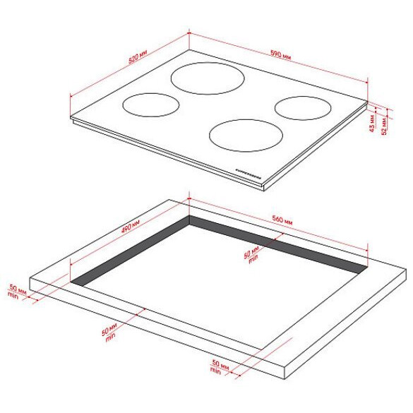 Электрическая варочная панель Kuppersberg ECO 603 - 8788 - фото 4
