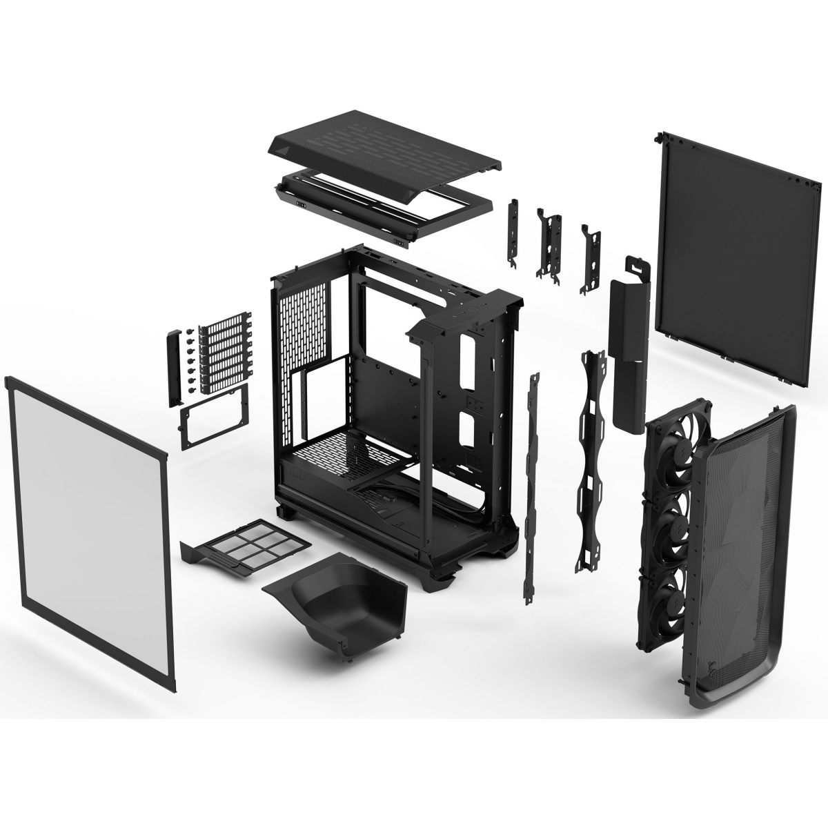 Корпус Fractal Design Meshify 3 Black TG Light Tint - FD-C-MES3A-02 - фото 14