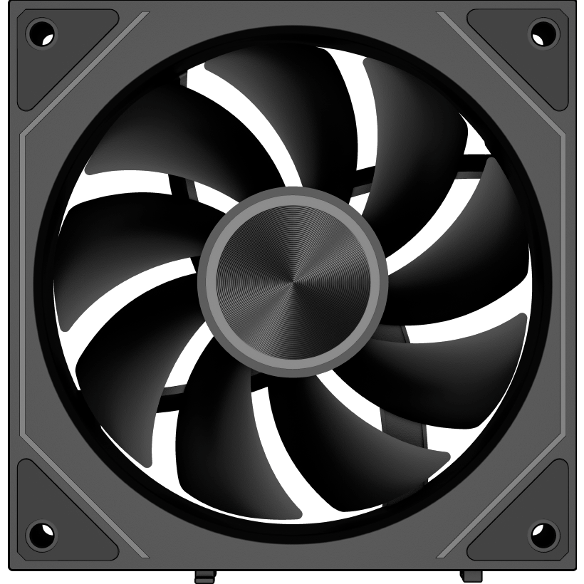 Вентилятор для корпуса PCcooler F3 X120 ARGB Black - F3 X120 ARGB BK - фото 4