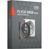 Вентилятор для корпуса PCcooler F3 X120 ARGB Black (F3 X120 ARGB BK)