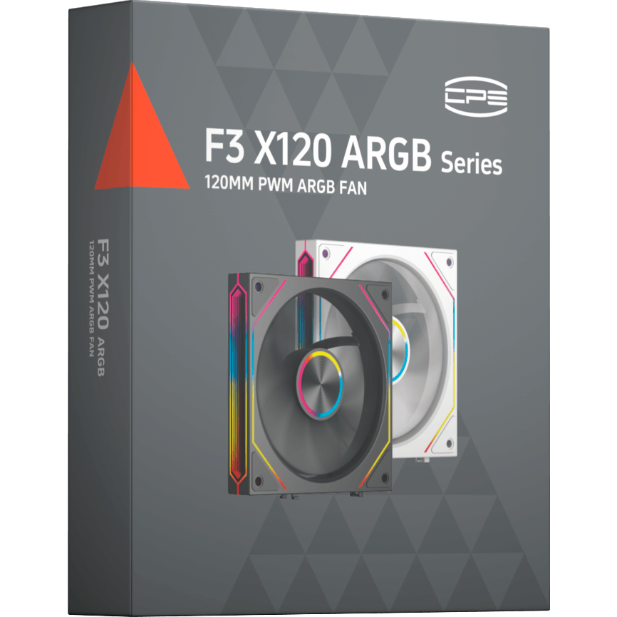 Вентилятор для корпуса PCcooler F3 X120 ARGB White - F3 X120 ARGB WH - фото 5