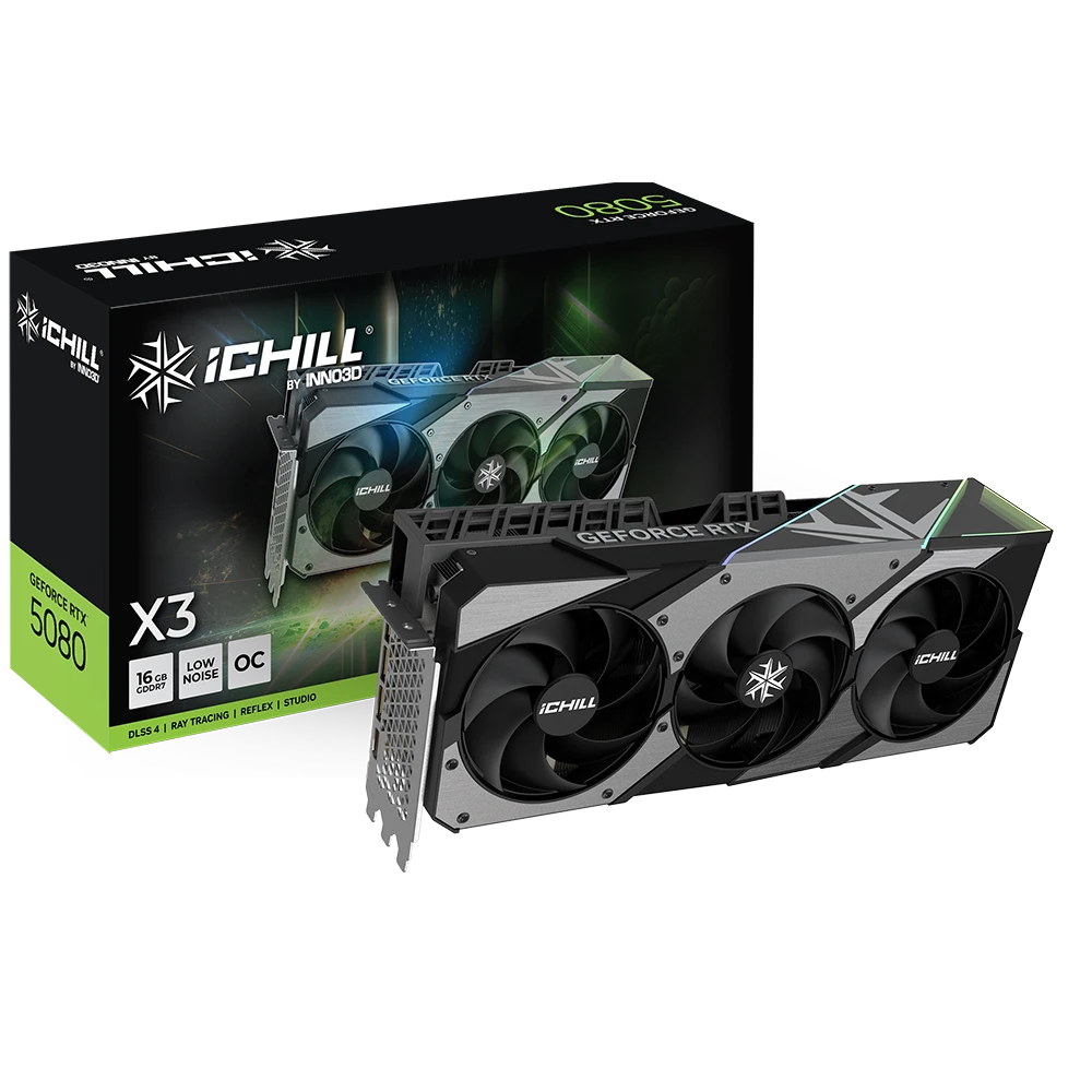 Видеокарта NVIDIA GeForce RTX 5080 INNO3D iChill X3 16Gb (C50803-16D7X-176069R) - фото 6