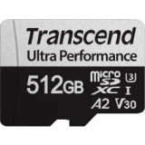 Карта памяти 512Gb MicroSD Transcend + SD адаптер (TS512GUSD340S)