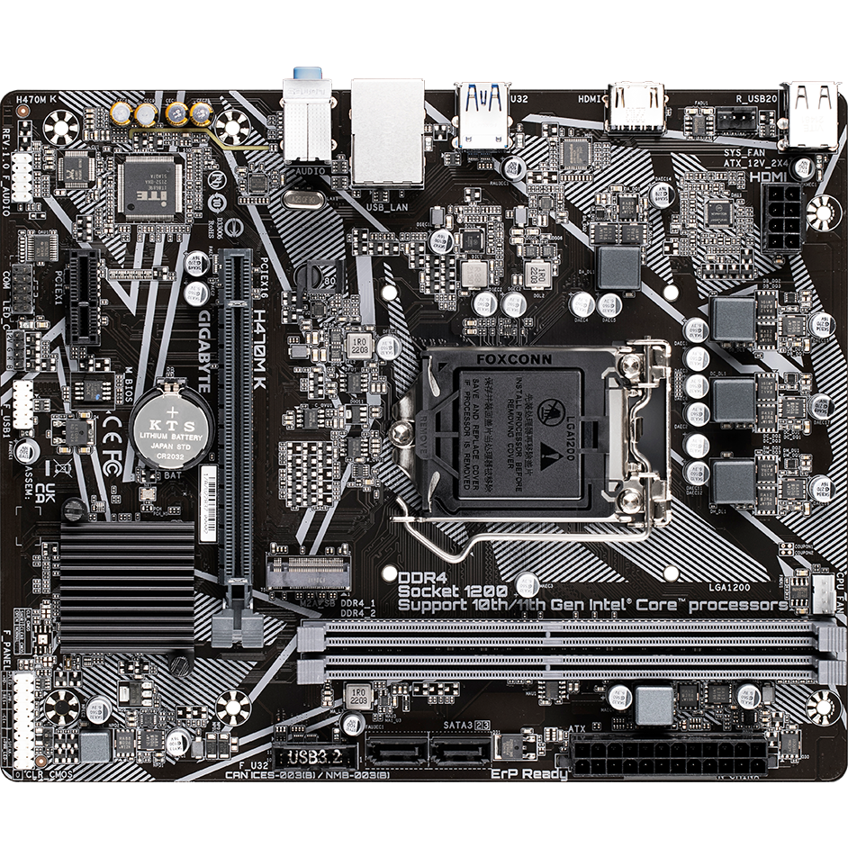 Материнская плата Gigabyte H470M K OEM - фото 3