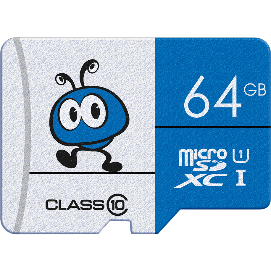 Карта памяти 64Gb MicroSD SmartBuy + SD адаптер (SB64GMSDU1BLUE01)