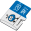 Карта памяти 128Gb MicroSD SmartBuy (SB128GMSDU1BLUE00)