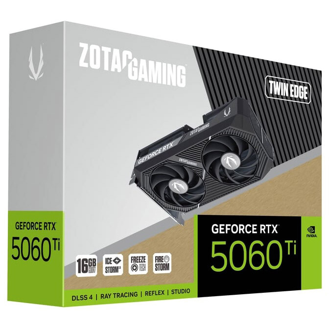 Видеокарта NVIDIA GeForce RTX 5060 Ti Zotac Twin Edge 16GB (ZT