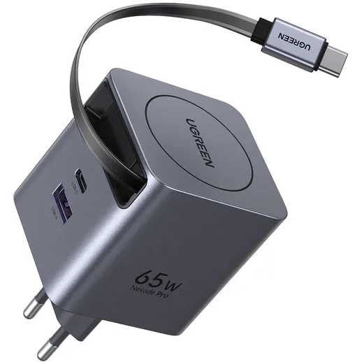 Сетевое зарядное устройство UGREEN Nexode Pro 65W GaN Space Grey (X615) - 65825