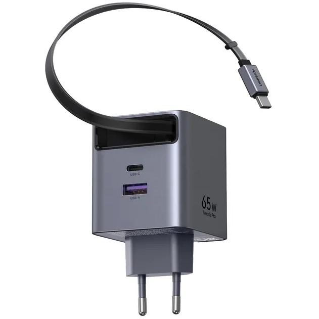 Сетевое зарядное устройство UGREEN Nexode Pro 65W GaN Space Grey (X615) - 65825 - фото 4