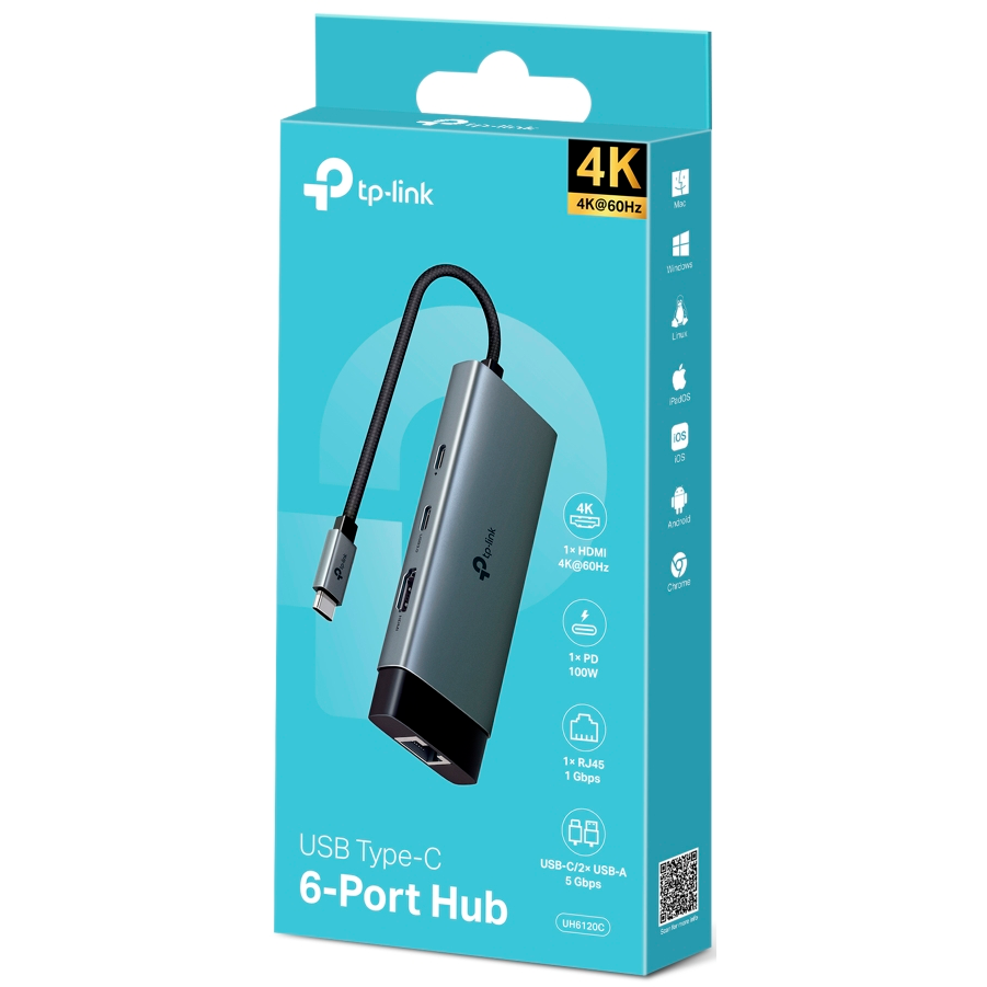 USB-концентратор TP-Link UH6120C - фото 5