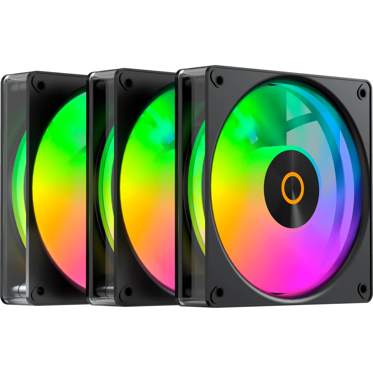 Вентилятор для корпуса Ocypus Gamma F12 Elite BK ARGB (3 шт.) - Gamma-F12-BK3AM00E-GL