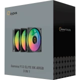Вентилятор для корпуса Ocypus Gamma F12 Elite BK ARGB (3 шт.) (Gamma-F12-BK3AM00E-GL)
