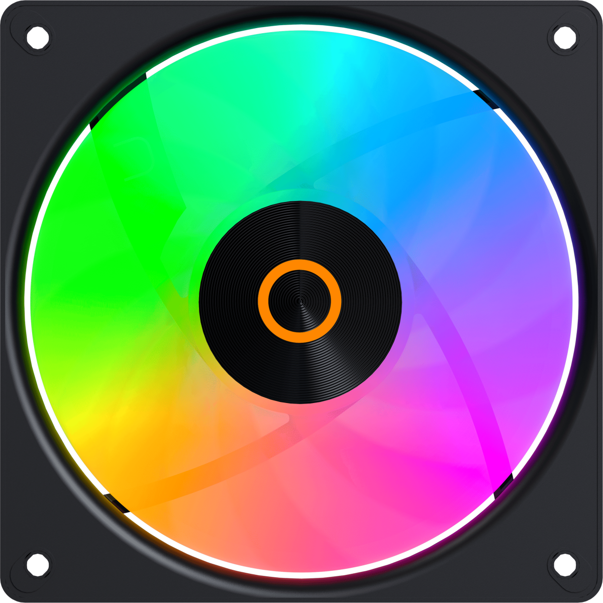 Вентилятор для корпуса Ocypus Gamma F12 Elite BK ARGB REVERSE BLADE (3 шт.) - Gamma-F12-BK3AM01E-GL - фото 2