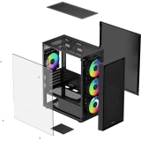 Корпус Ocypus Gamma C50 BK ARGB (Gamma-C50-BKG400XX-GL)
