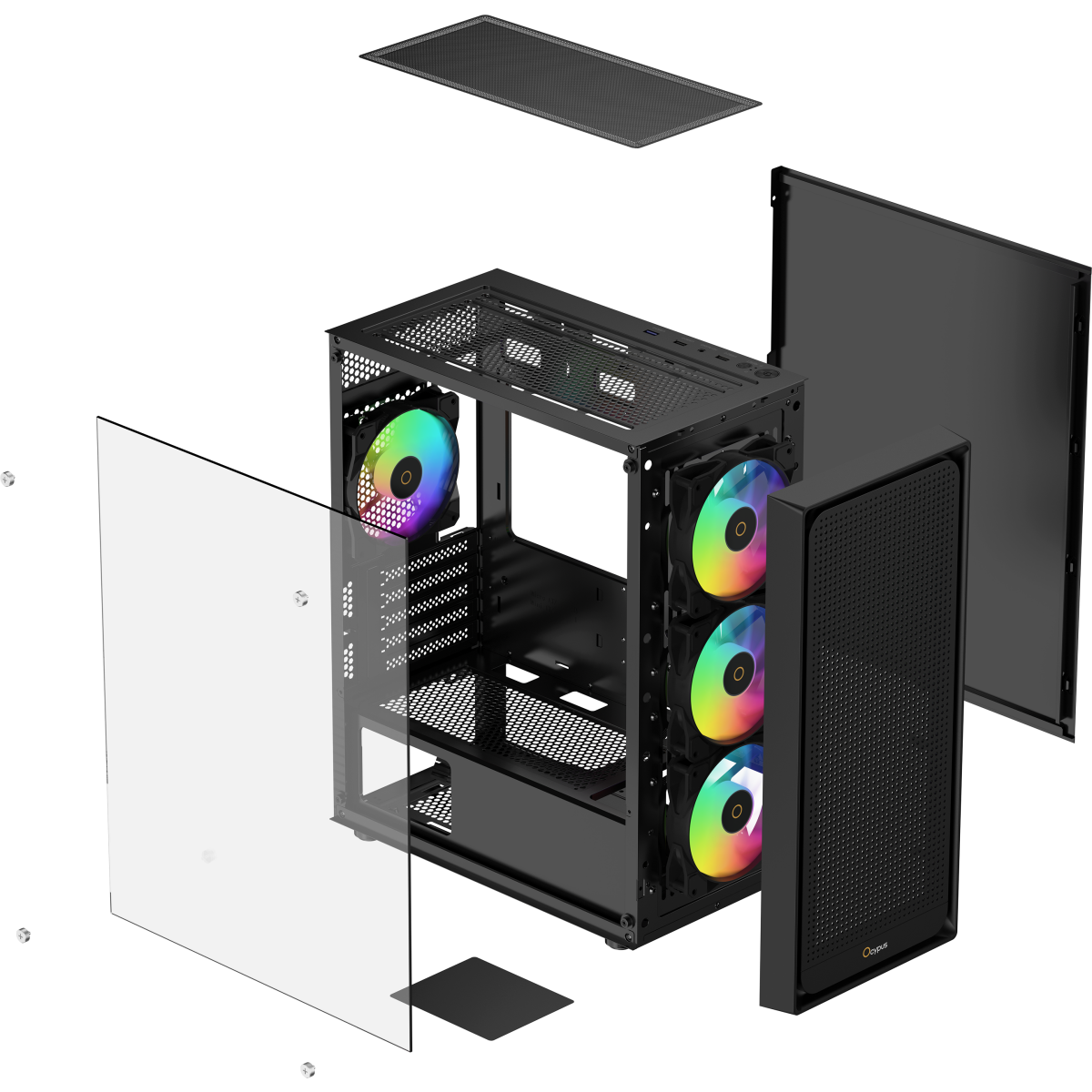 Корпус Ocypus Gamma C50 BK ARGB - Gamma-C50-BKG400XX-GL - фото 8