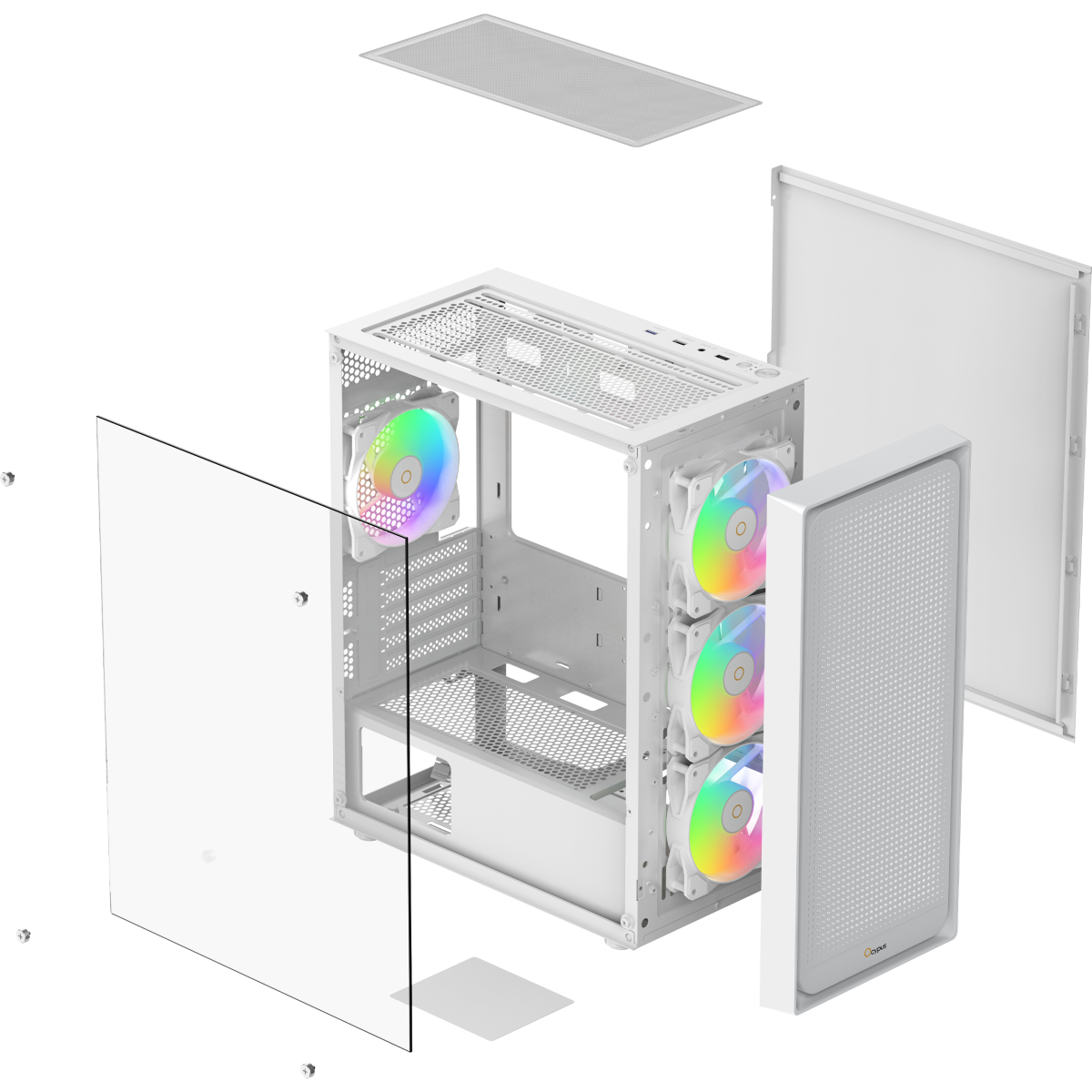 Корпус Ocypus Gamma C50 WH ARGB - Gamma-C50-WHG400XX-GL - фото 8