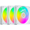 Вентилятор для корпуса Ocypus Gamma F12 Elite WH ARGB (3 шт.) - Gamma-F12-WH3AM00E-GL