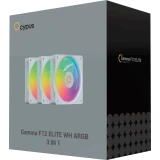 Вентилятор для корпуса Ocypus Gamma F12 Elite WH ARGB (3 шт.) (Gamma-F12-WH3AM00E-GL)