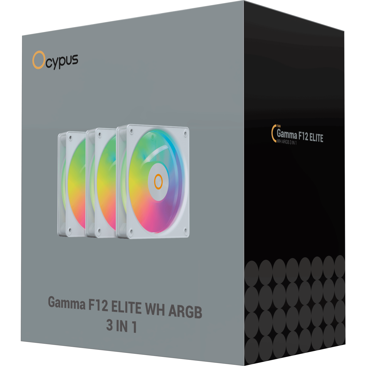 Вентилятор для корпуса Ocypus Gamma F12 Elite WH ARGB (3 шт.) - Gamma-F12-WH3AM00E-GL - фото 10