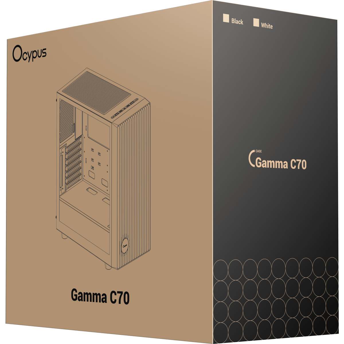 Корпус Ocypus Gamma C70 BK - Gamma-C70-BKG000XX-GL - фото 9