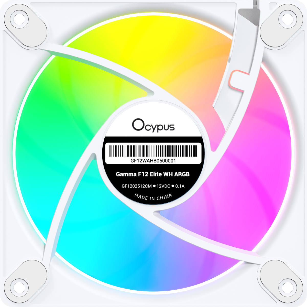 Вентилятор для корпуса Ocypus Gamma F12 Elite WH ARGB REVERSE BLADE - Gamma-F12-WH1AM01E-GL - фото 3