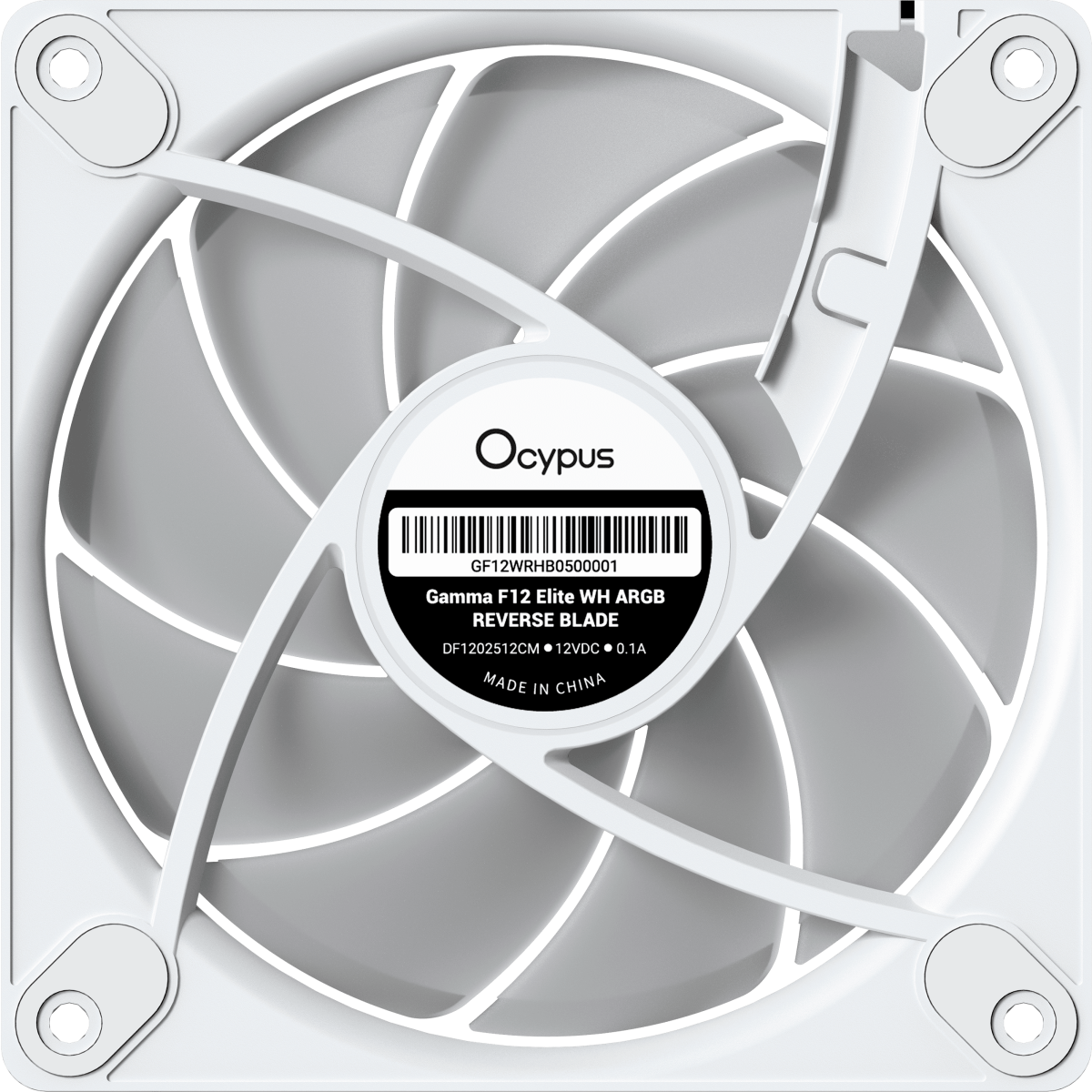 Вентилятор для корпуса Ocypus Gamma F12 Elite WH ARGB REVERSE BLADE - Gamma-F12-WH1AM01E-GL - фото 7