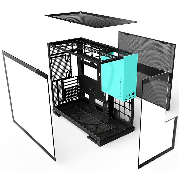 Корпус Geometric Future Model 5 Black/Blue - 1AM5WKPB00100 - фото 5