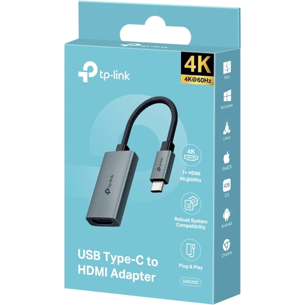Переходник USB Type-C - HDMI, TP-Link UA520C - фото 2
