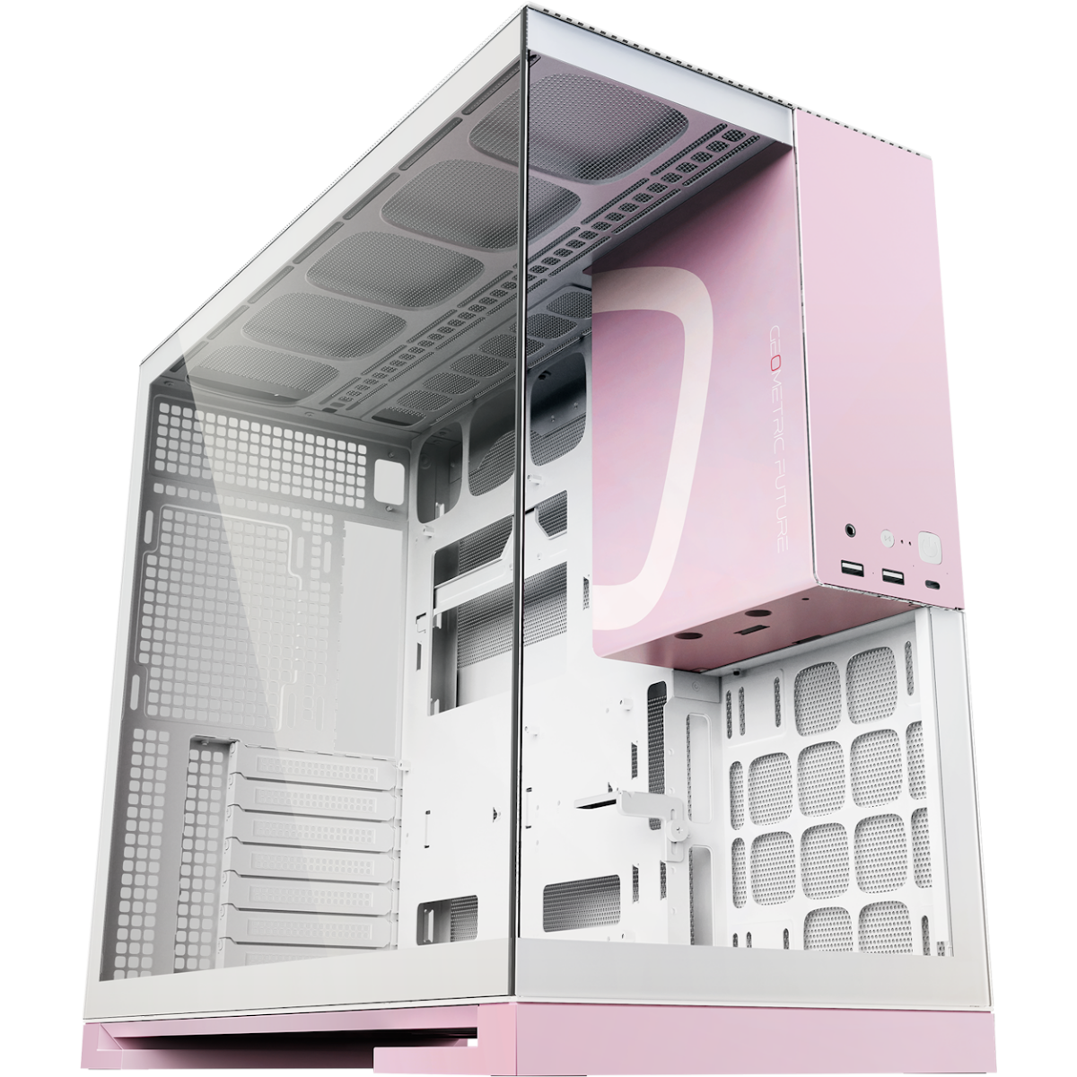 Корпус Geometric Future Model 5 White/Pink - 1AM5WKPK00100
