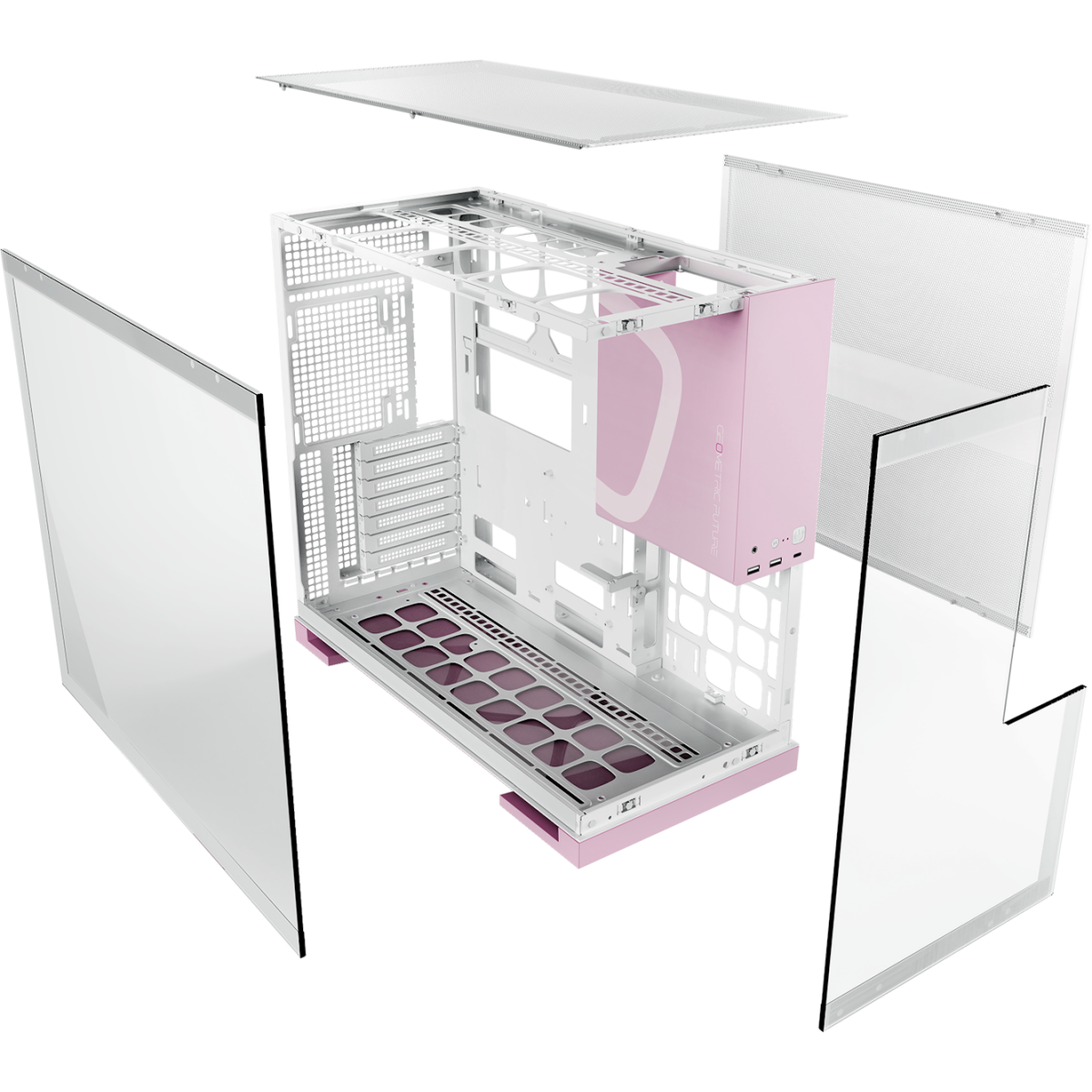Корпус Geometric Future Model 5 White/Pink - 1AM5WKPK00100 - фото 5
