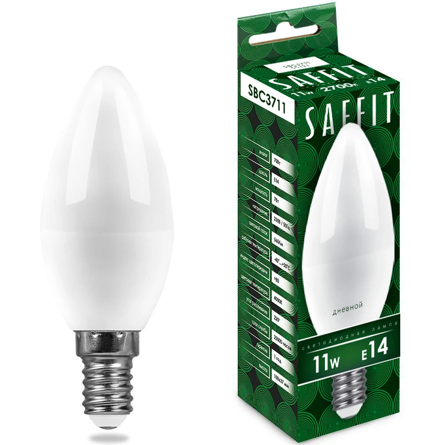 Светодиодная лампочка Feron SBC3711 (11 Вт, E14) - 55131