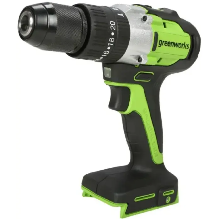 Дрель-шуруповёрт Greenworks GD24DD60 (3704107CUC) - фото 2