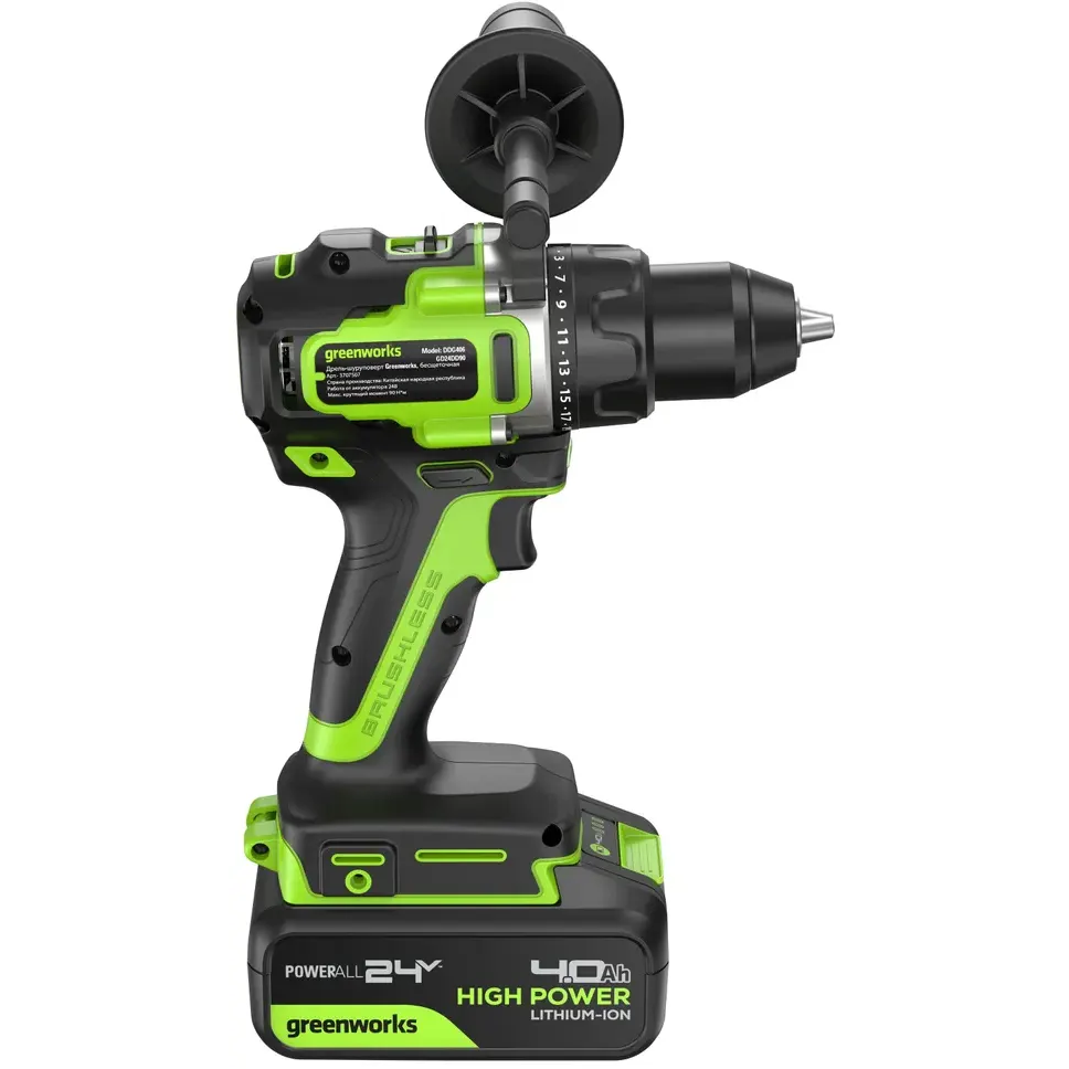 Дрель-шуруповёрт Greenworks 3707507CUB - фото 7